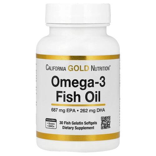 캘리포니아 골드 뉴트리션 California Gold Nutrition, 오메가3 피쉬 오일, 피쉬 젤라틴 소프트젤 30정(소프트젤 1정당 1,250mg) 상품 이미지