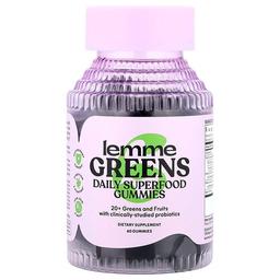 레미 Lemme, Greens, 데일리 슈퍼 푸드 구미젤리, 베리 & 녹색 채소, 구미젤리 60개