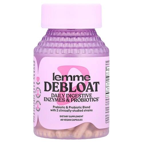 레미 Lemme, Deboat, 데일리 소화 효소 & 프로바이오틱, 베지 캡슐 60정 상품 이미지