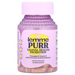 레미 Lemme, Purr, 질 건강 프로바이오틱, 베지 캡슐 60정