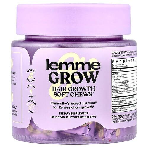 레미 Lemme, Grow, 육모 소프트 츄, 혼합 과일, 개별 포장 츄 30개 상품 이미지