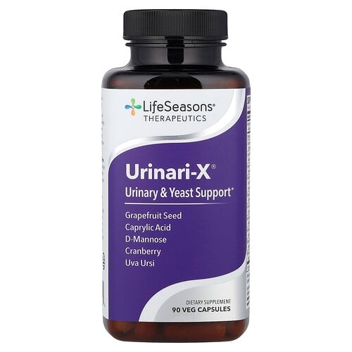 LifeSeasons, Urinari-X®, 비뇨기 및 효모 보충제, 베지 캡슐 90정 상세 이미지