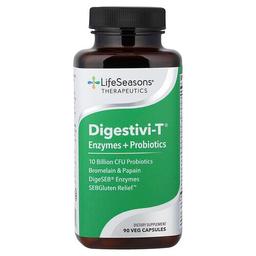 LifeSeasons, Digestivi-T®, 효소 + 프로바이오틱, 베지 캡슐 90정