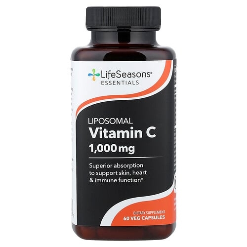 LifeSeasons, 리포소말 비타민C, 베지 캡슐 60정(캡슐 1정당 500mg) 상세 이미지