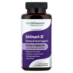 LifeSeasons, Therapeutic, Urinari-X® 비뇨기 & 효모 보충제, 베지 캡슐 90정