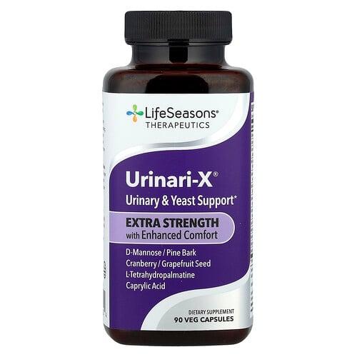 LifeSeasons, Therapeutic, Urinari-X® 비뇨기 & 효모 보충제, 베지 캡슐 90정 상품 이미지