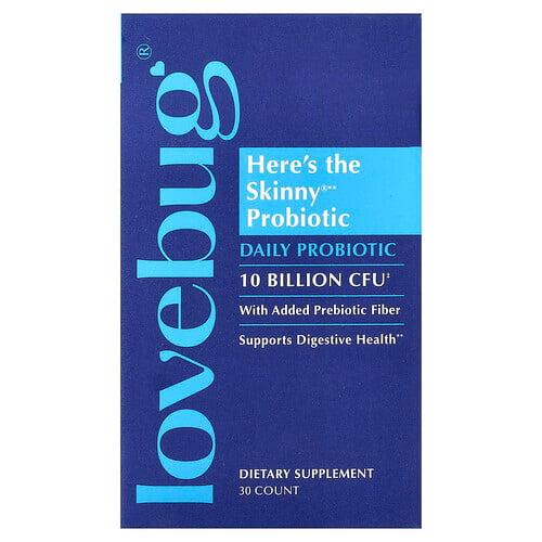 LoveBug Probiotics, This's The Skinny® 프로바이오틱, 30정 상품 이미지
