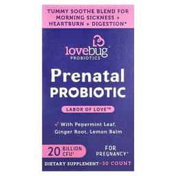 LoveBug Probiotics, 임산부용 프로바이오틱, 200억CFU, 캡슐 30정