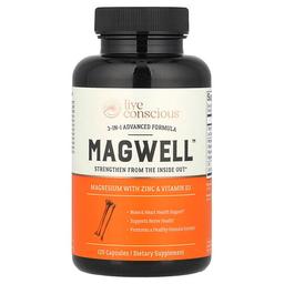 Live Conscious, MagWell™, 3-in-1 어드밴스드 포뮬라, 캡슐 120정