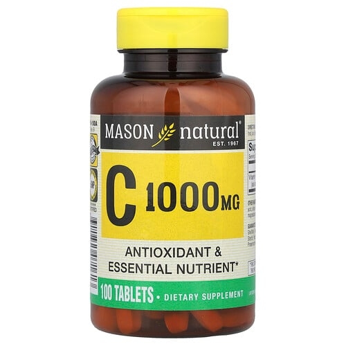 메이슨 내추럴 Mason Natural, 비타민C, 1,000mg, 100정 상세 이미지