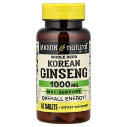 메이슨 내추럴 Mason Natural, 천연 허브 인삼, 60정