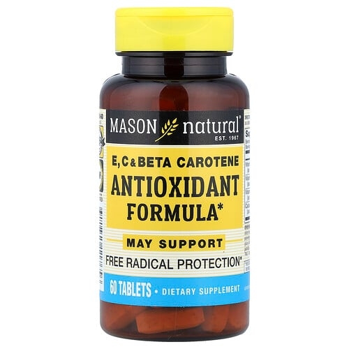 메이슨 내추럴 Mason Natural, 비타민E, C 및 베타카로틴, 60정 상세 이미지