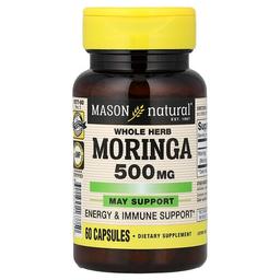 메이슨 내추럴 Mason Natural, 천연 허브 모링가, 500mg, 캡슐 60정