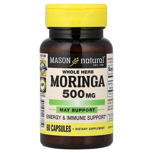 메이슨 내추럴 Mason Natural, 천연 허브 모링가, 500mg, 캡슐 60정 상품 이미지