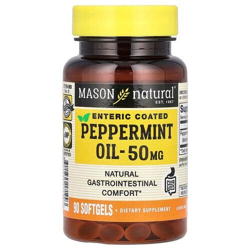 메이슨 내추럴 Mason Natural, 페퍼민트 오일, 50mg, 90 소프트젤 상품 이미지