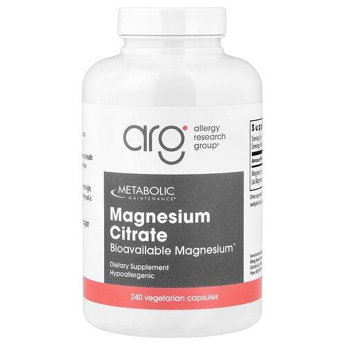 메타볼릭 메인테이넌스 Metabolic Maintenance, 마그네슘시트레이트, 베지 캡슐 240정(캡슐 1정당 150mg) 상품 이미지