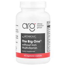 메타볼릭 메인테이넌스 Metabolic Maintenance, Big One® 철분 무함유 종합비타민, 베지 캡슐 90정