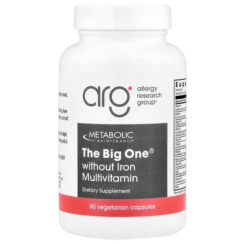 메타볼릭 메인테이넌스 Metabolic Maintenance, Big One® 철분 무함유 종합비타민, 베지 캡슐 90정 상세 이미지