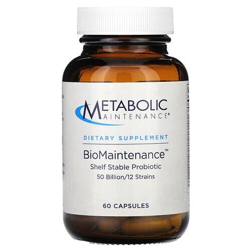 메타볼릭 메인테이넌스 Metabolic Maintenance, BioMainterance, 상온 보관 프로바이오틱, 캡슐 60정 상품 이미지