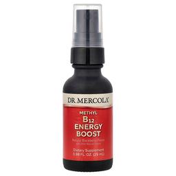 닥터 멀코라 Dr. Mercola, 메틸 B12 에너지 부스터, 천연 블랙베리, 29ml(0.98fl oz)