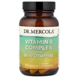 닥터 멀코라 Dr. Mercola, 비타민B 복합체, 벤포티아민 함유, 캡슐 60정