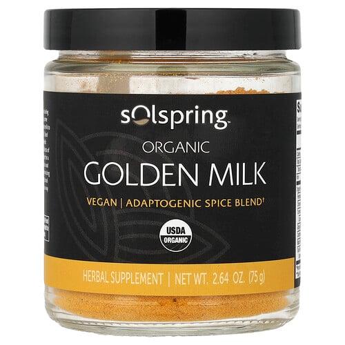 닥터 멀코라 Dr. Mercola, SolSpring®, 유기농 골든 밀크, 75g(2.64oz) 상품 이미지