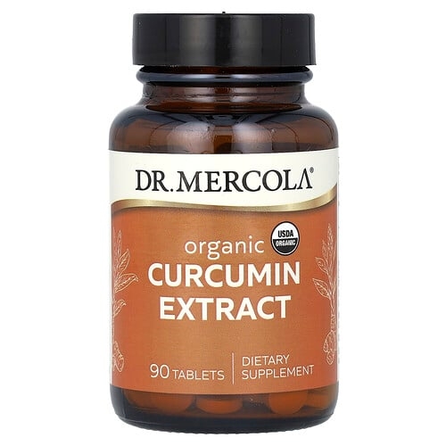 닥터 멀코라 Dr. Mercola, 유기농 커큐민 추출물, 90정 상세 이미지