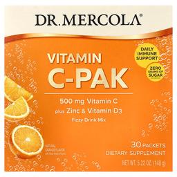 닥터 멀코라 Dr. Mercola, Vitamin C-PAK®, 천연 오렌지, 30팩, 각 4.93g(0.17oz)