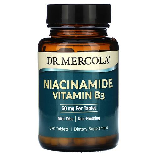 닥터 멀코라 Dr. Mercola, 나이아신아마이드 비타민B3, 50mg, 270정 상품 이미지