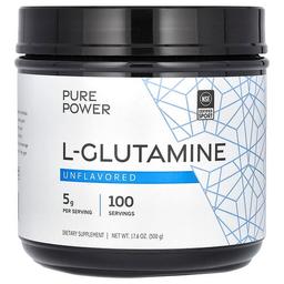 닥터 멀코라 Dr. Mercola, Pure Power, l-글루타민, 무맛, 500g(17.6oz)