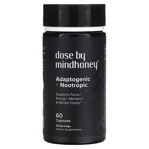 마인드허니 Mindhoney, Dose, 아답토젠 누트로픽, 캡슐 60정 상세 이미지