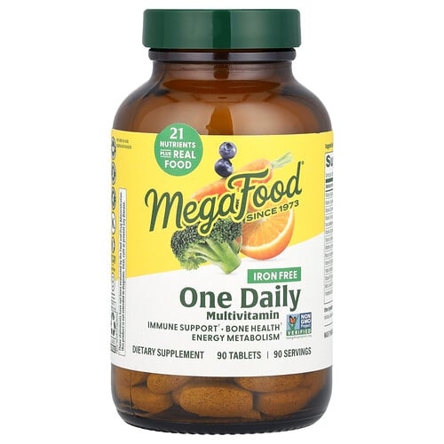 메가푸드 MegaFood, 원 데일리 종합비타민, 철분 무함유, 90정 상세 이미지