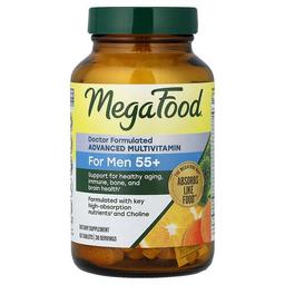 메가푸드 MegaFood, 어드밴스드 종합비타민, 55세 이상 남성용, 60정