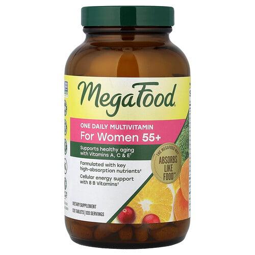 메가푸드 MegaFood, 55세 이상 여성용 원 데일리 종합비타민, 120정 상품 이미지