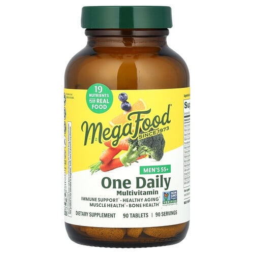 메가푸드 MegaFood, 55세 이상 남성용, 데일리 종합비타민 1정, 90정 상세 이미지