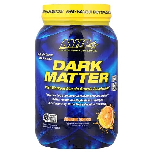 MHP, DARK Matter®, 운동 후 근육 성장 촉진제, 오렌지 크러쉬, 1,560g(3.44lbs) 상세 이미지