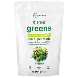 마이크로 인그리디언츠 Micro Ingredients, 슈퍼 그린스, 슈퍼 푸드 분말, 오리지널, 454g(1lb)