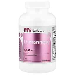 마이크로 인그리디언츠 Micro Ingredients, 크랜베리, 프로바이오틱 및 지용성 비타민C 함유 d-만노오스, 베지 캡슐 240정