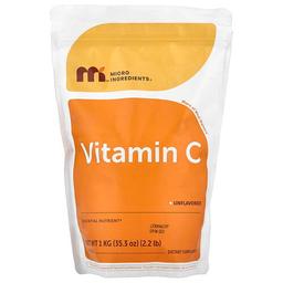마이크로 인그리디언츠 Micro Ingredients, 완충형 비타민C 파우더, 무맛, 1g(35.3oz)