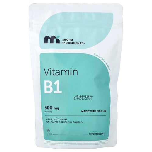 마이크로 인그리디언츠 Micro Ingredients, 비타민B1, 벤포티아민 함유, 소프트젤 240정 상세 이미지