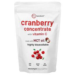 마이크로 인그리디언츠 Micro Ingredients, 크랜베리 농축물, 비타민C 함유, 소프트젤 300정