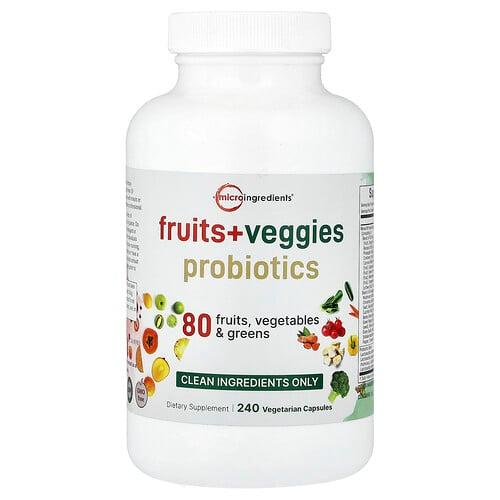 마이크로 인그리디언츠 Micro Ingredients, 과일 + 채소 프로바이오틱, 베지 캡슐 240정 상품 이미지