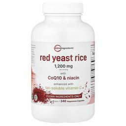 마이크로 인그리디언츠 Micro Ingredients, CoQ10 및 니아신 함유 홍국, 베지 캡슐 240정
