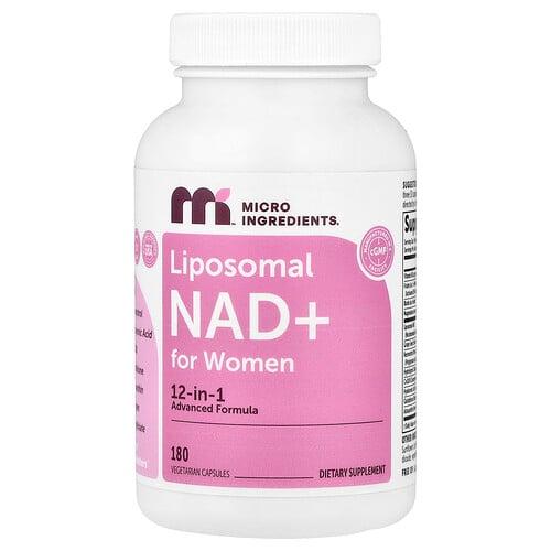 마이크로 인그리디언츠 Micro Ingredients, 여성용 리포소말 NAD+, 베지 캡슐 180정 상품 이미지