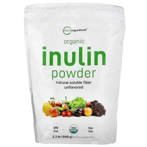 마이크로 인그리디언츠 Micro Ingredients, 유기농 이눌린 분말, 무맛, 998g(2.2lb) 상세 이미지