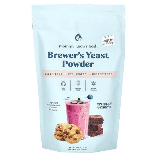 Mommy Knows Best, 맥주 효모 분말, 무맛, 15oz(0.94lb) 상세 이미지