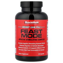 머슬메즈 MuscleMeds, Feast Mode, 식욕 자극 복합체, 캡슐 90정