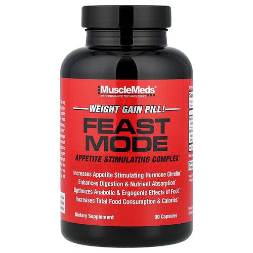머슬메즈 MuscleMeds, Feast Mode, 식욕 자극 복합체, 캡슐 90정 상품 이미지