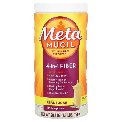 메타무실 Metamucil, 4-in-1 식이섬유, 무맛, 798g(28.1oz) 상품 이미지