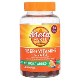 메타무실 Metamucil, 섬유소 + 비타민, 비타민C, D, B12, 시트러스 베리, 구미젤리 72개